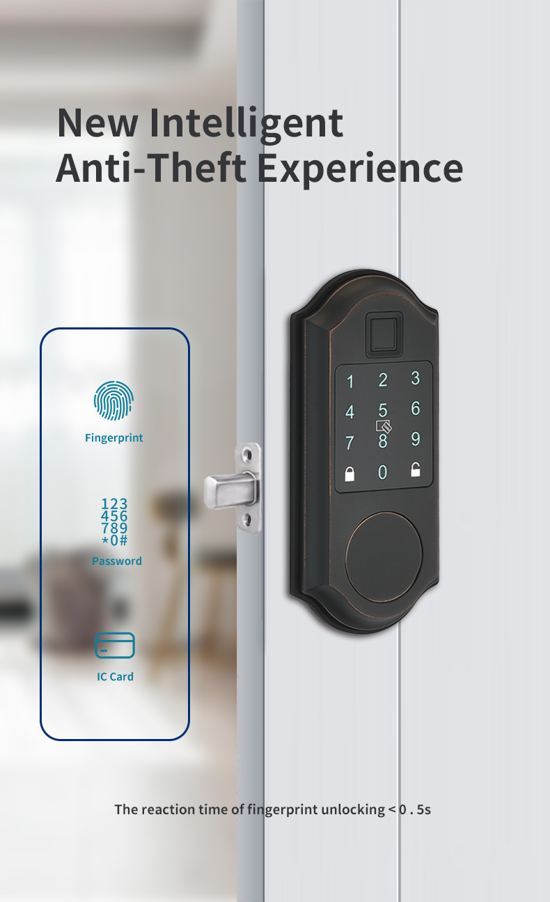 serrure intelligente &agrave; p&ecirc;ne dormant