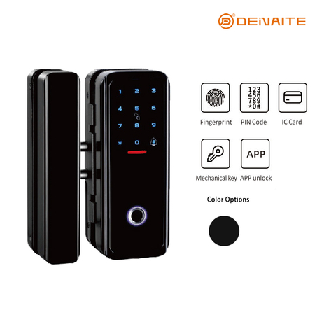 Serrure intelligente pour porte en verre D05