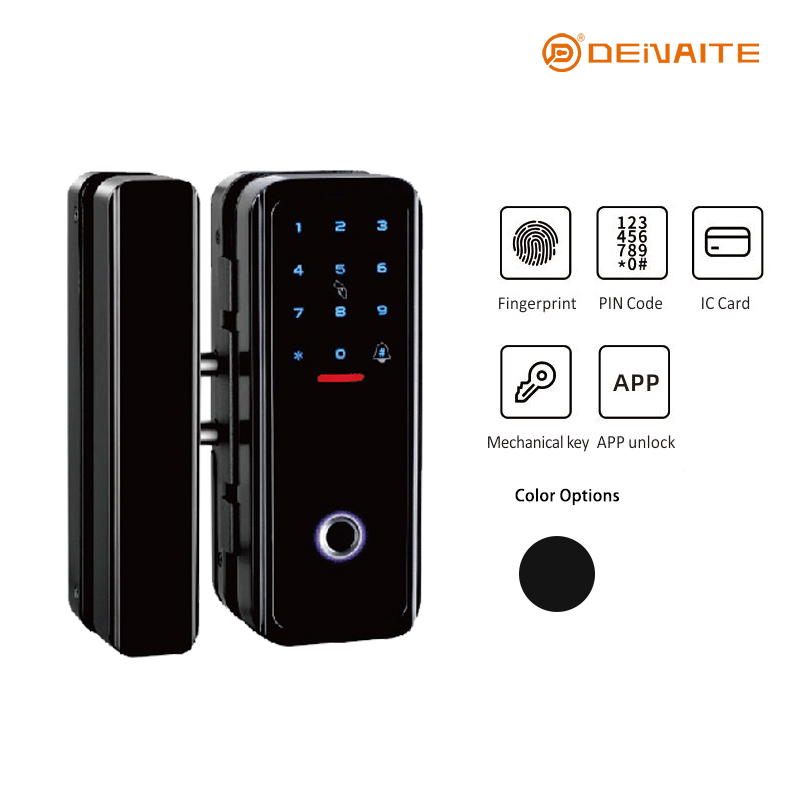 Serrure intelligente pour porte en verre D05